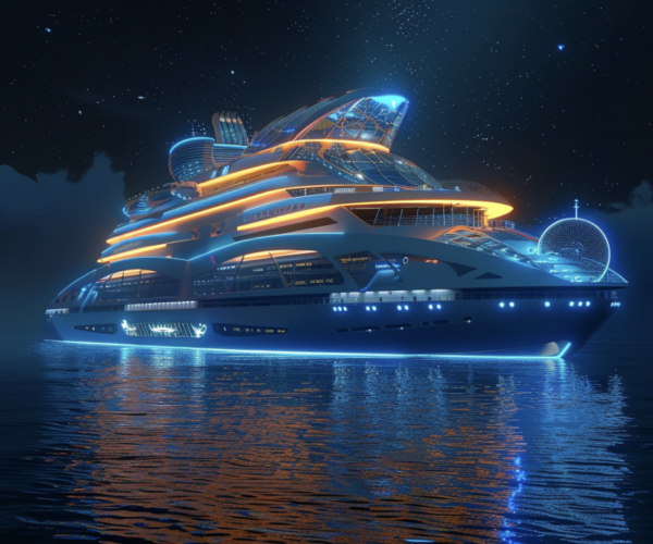 AI predicts what luxury cruise ships will look like 50 years from now