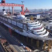 China completes initial phase of construction for second domestically-built cruise ship